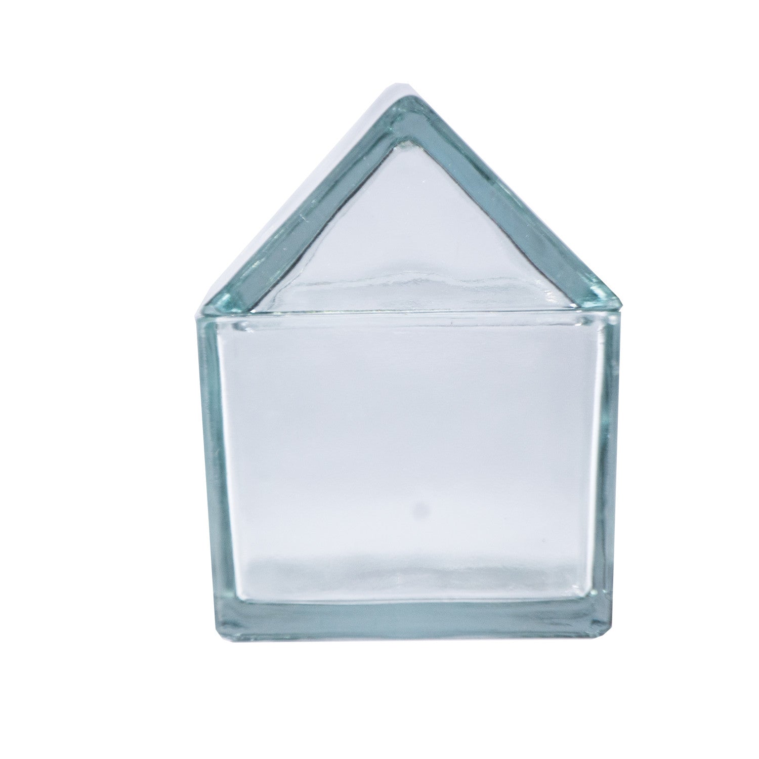 20 oz. Recycled Glass House Shaped Jar with Lid - From Me To You