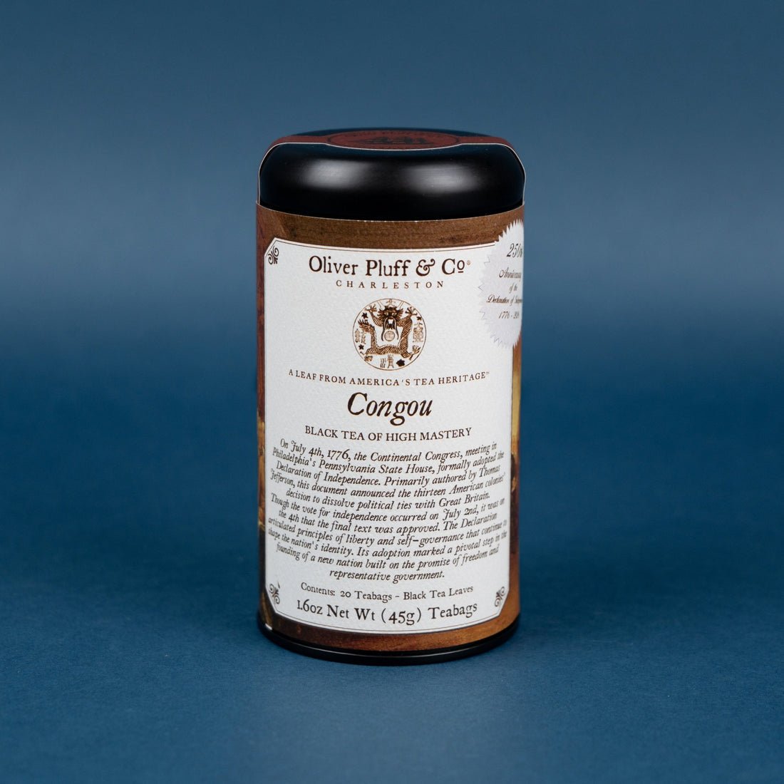 250th Anniversary of the American Revolution Congou Teabags Commemorative Tin - From Me To You