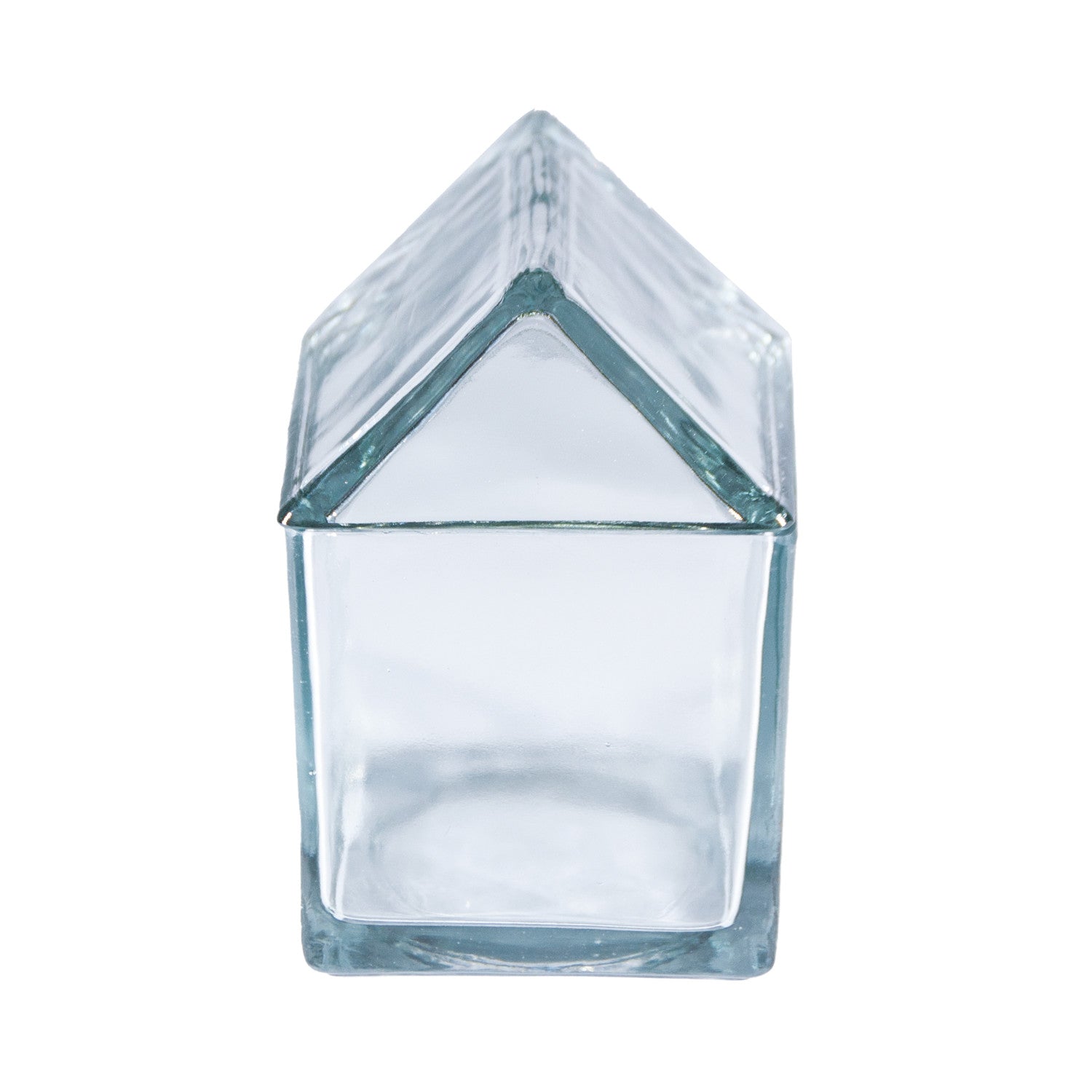 45 oz. Recycled Glass House Shaped Jar with Lid - From Me To You