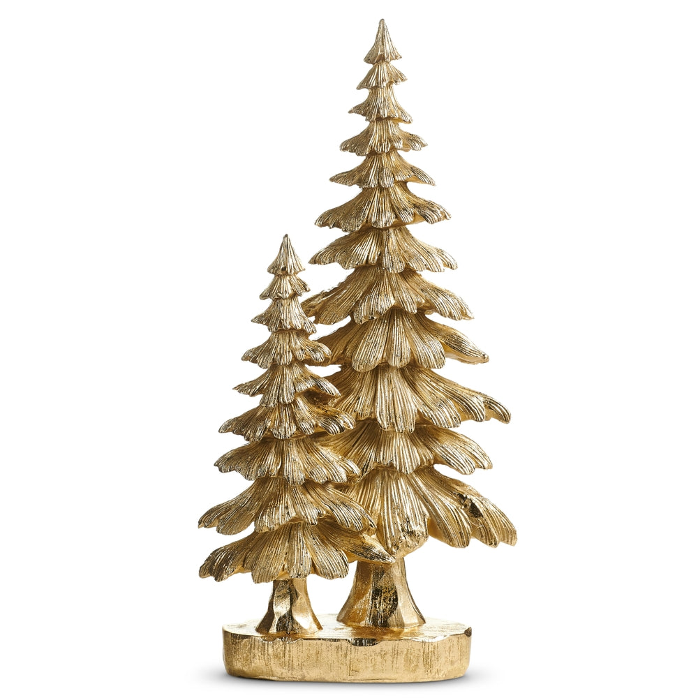 19" Gold Spruce Trees | RAZ Imports
