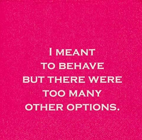 Napkin- I meant to behave but there were too many other options.
