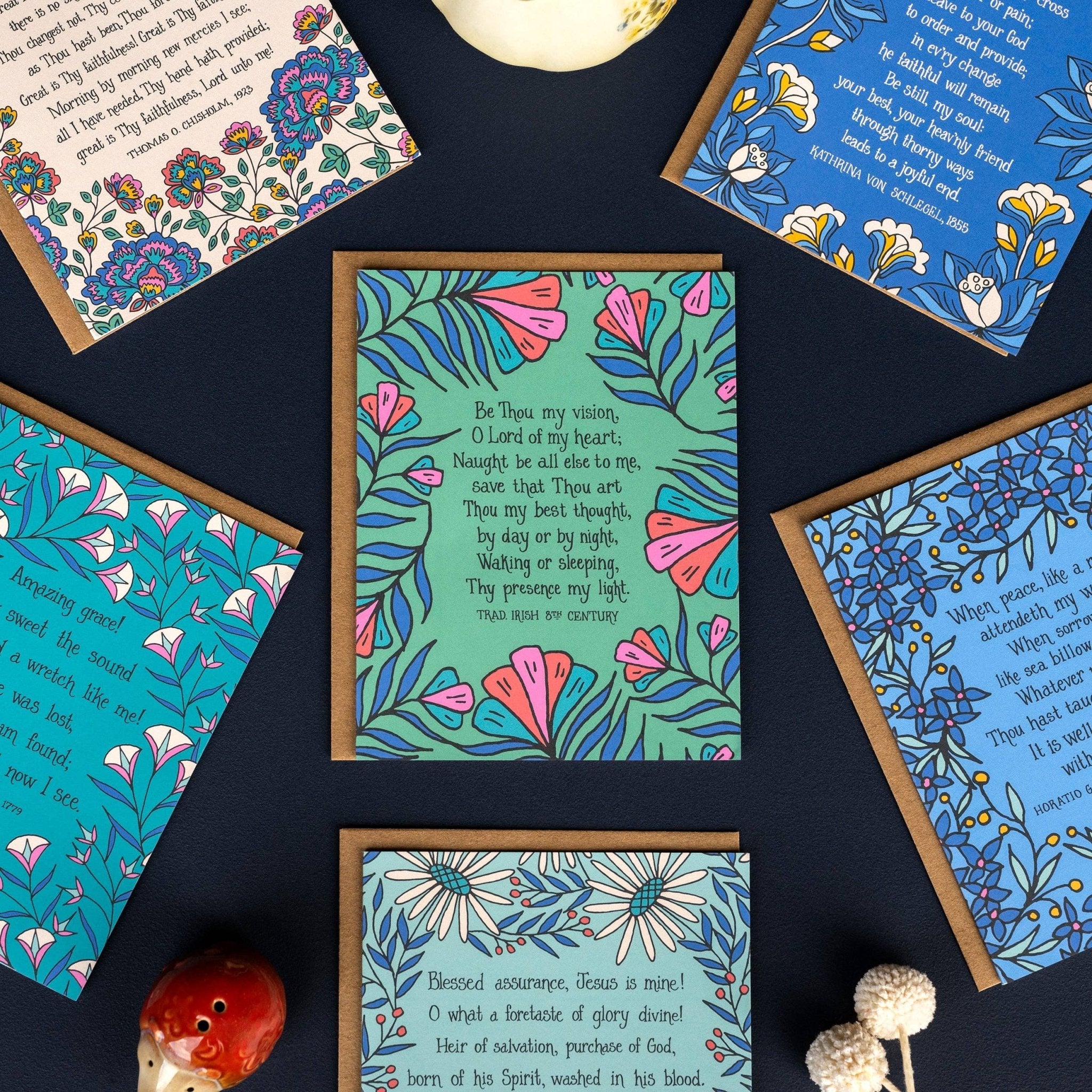 6 Hymn Greeting Cards - Set One - From Me To You