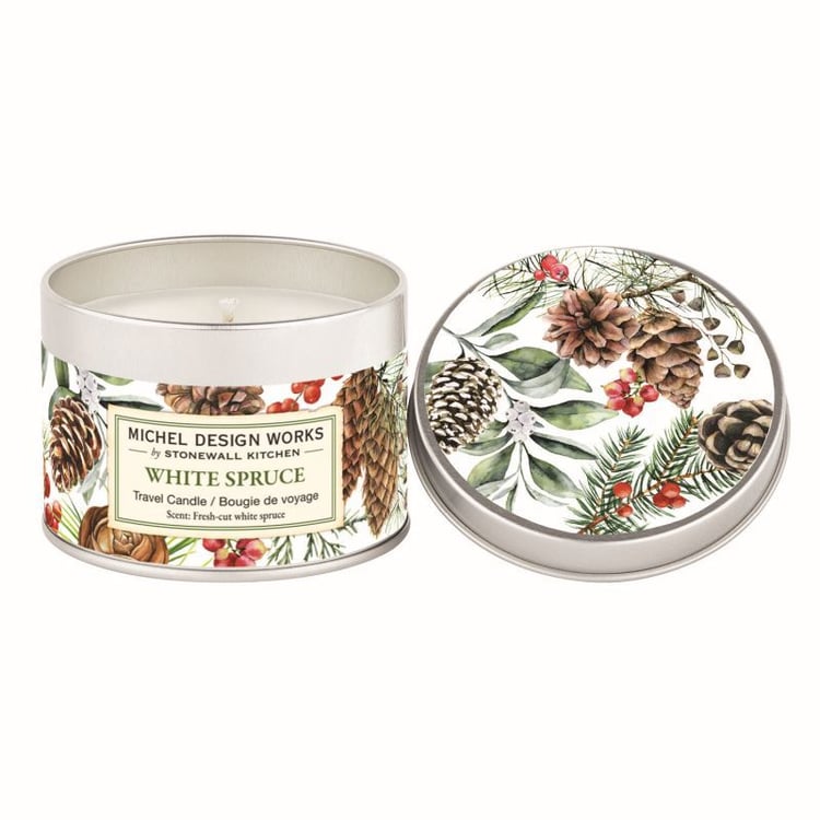 Stonewall MDW White Spruce Travel Candle