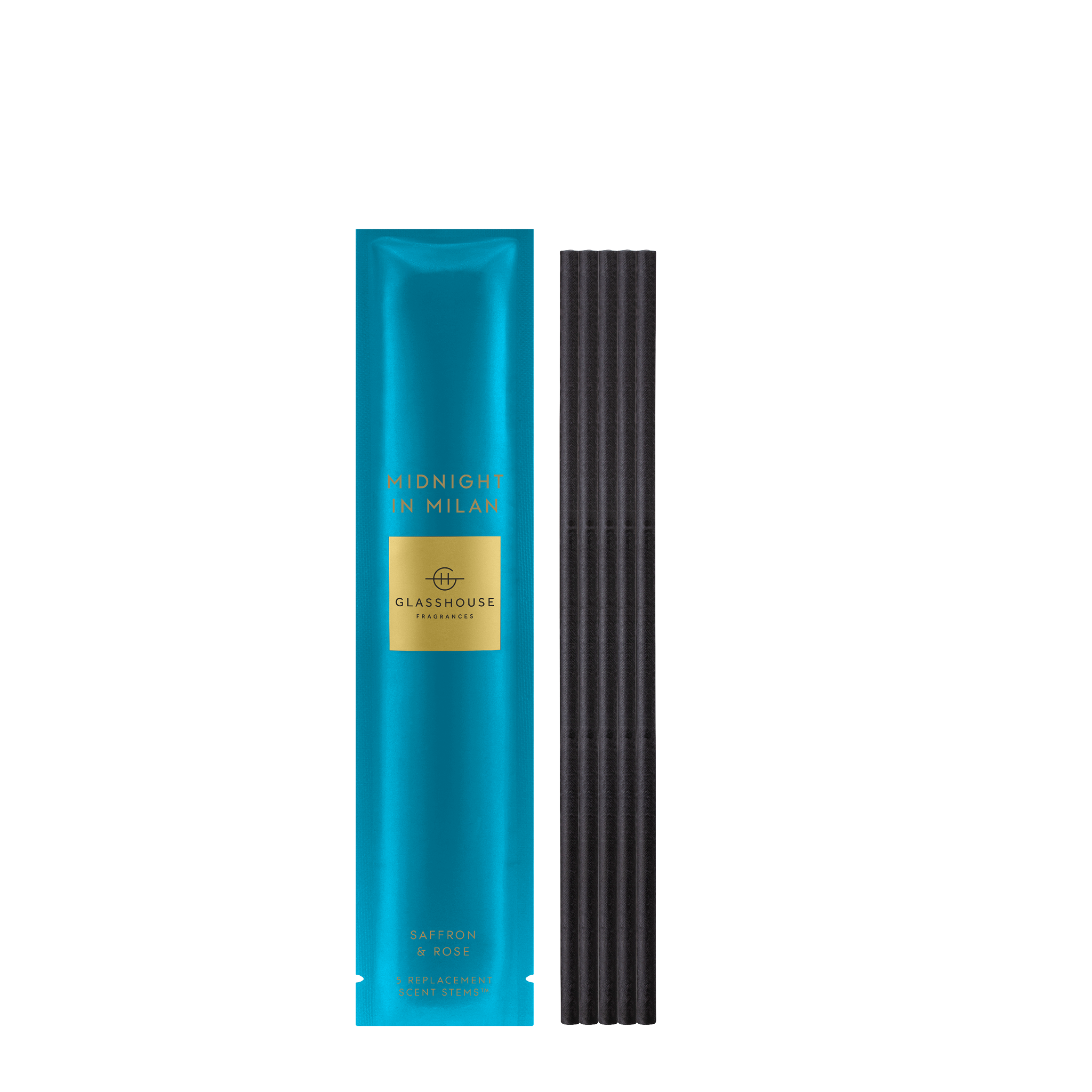Glasshouse Replacement Scent Stems -Midnight In Milan