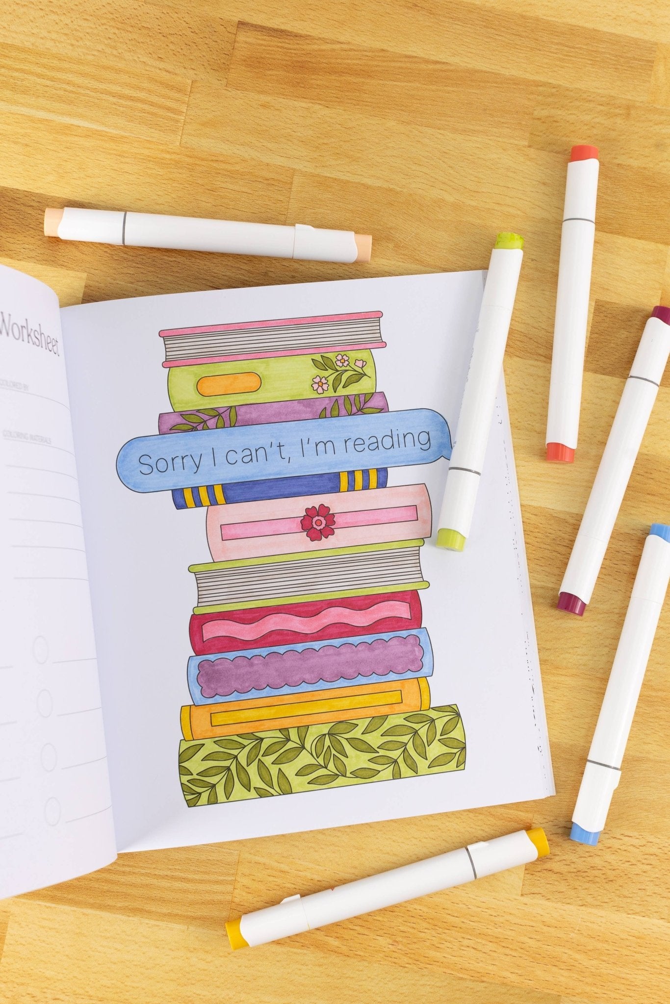 All Booked Up Coloring Book | Bookish & Reading - From Me To You