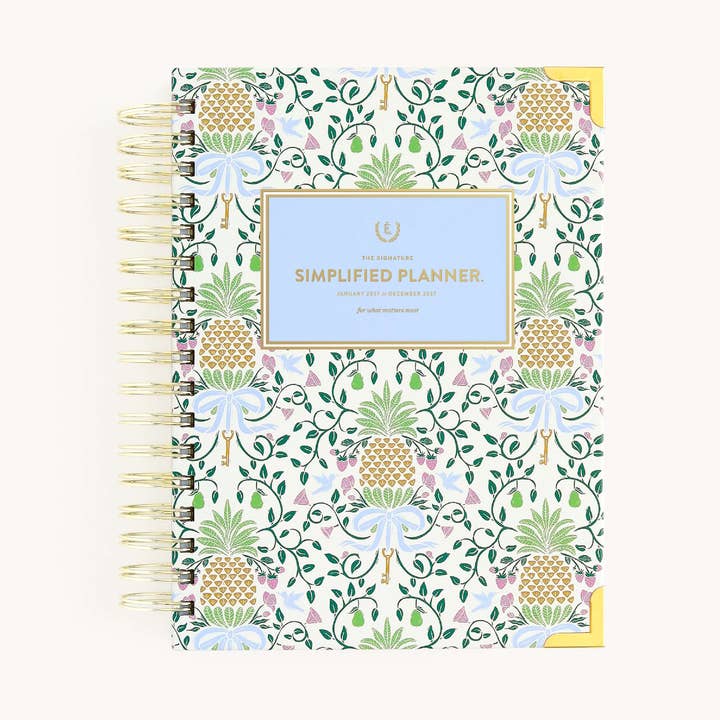 2027 Spiral Daily Simplified Planner - Pineapple Charm