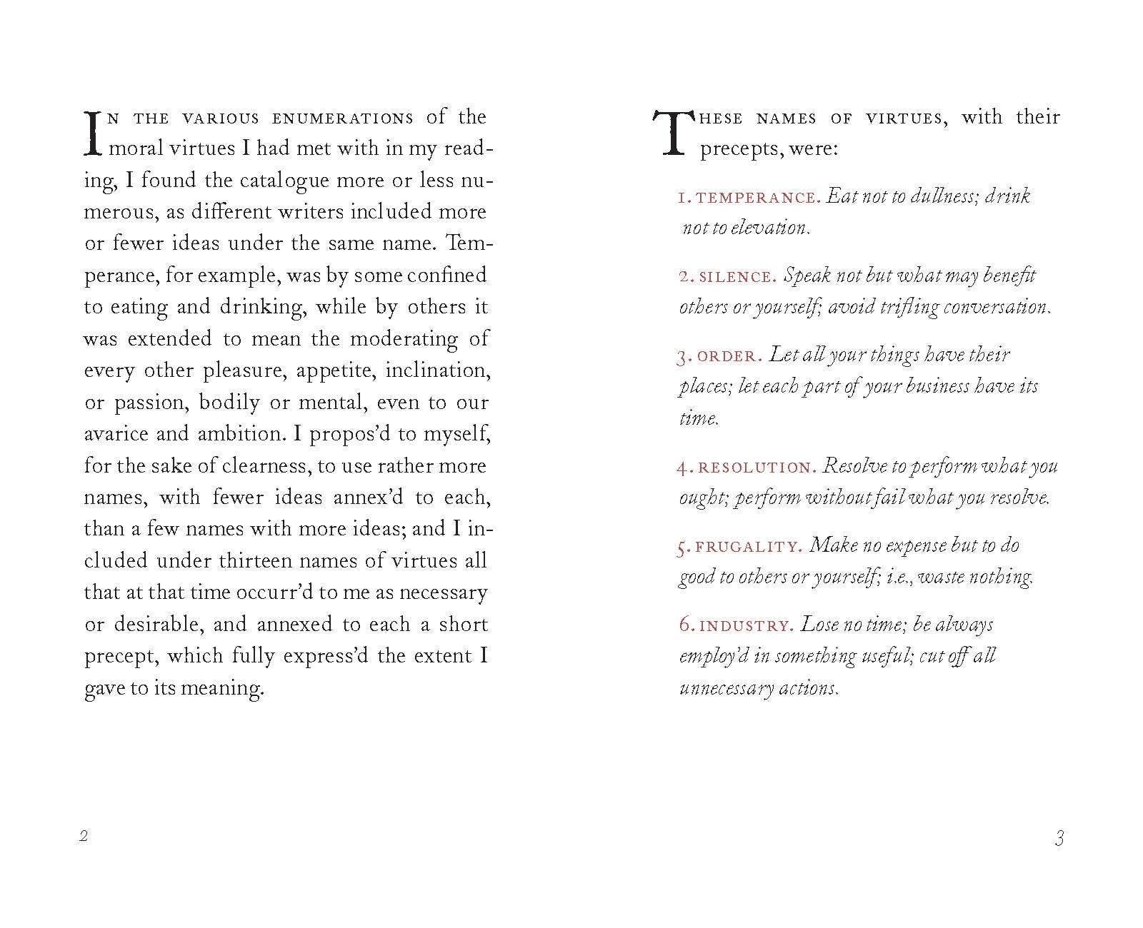 Benjamin Franklin's Book of Virtues - From Me To You