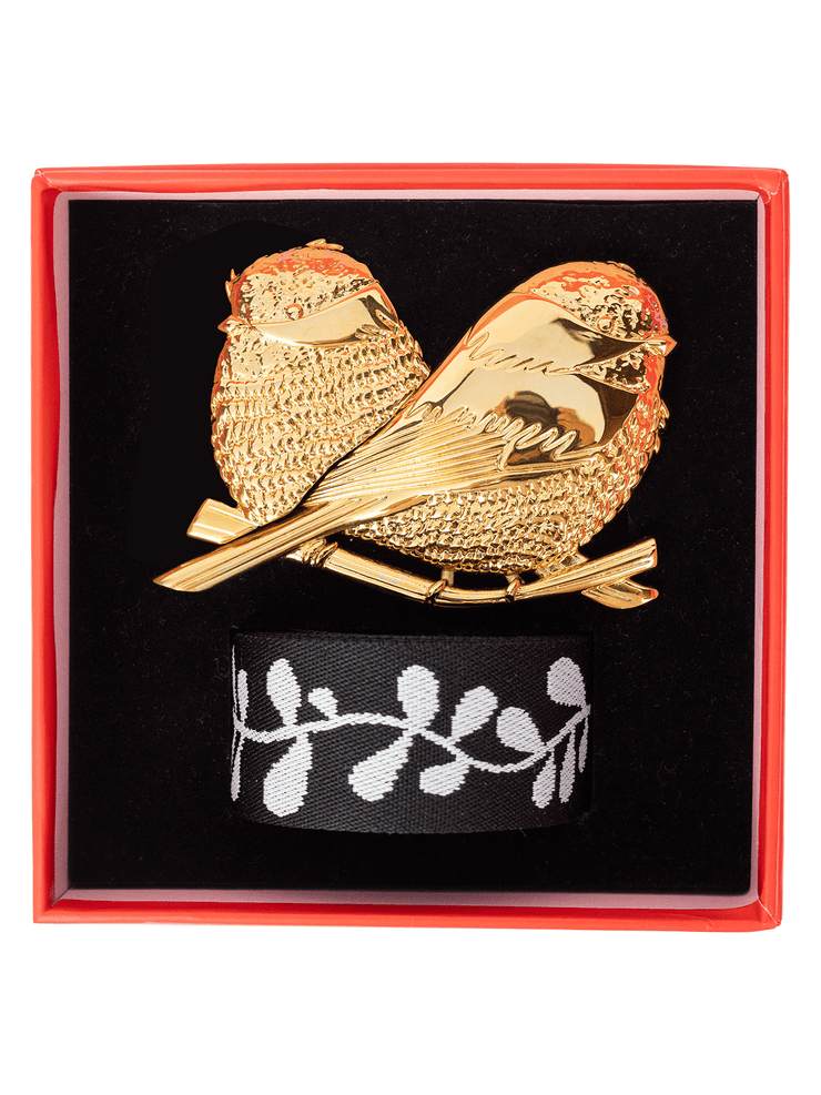 BIRDS Belt Buckle with Fern Belt Strap - From Me To You