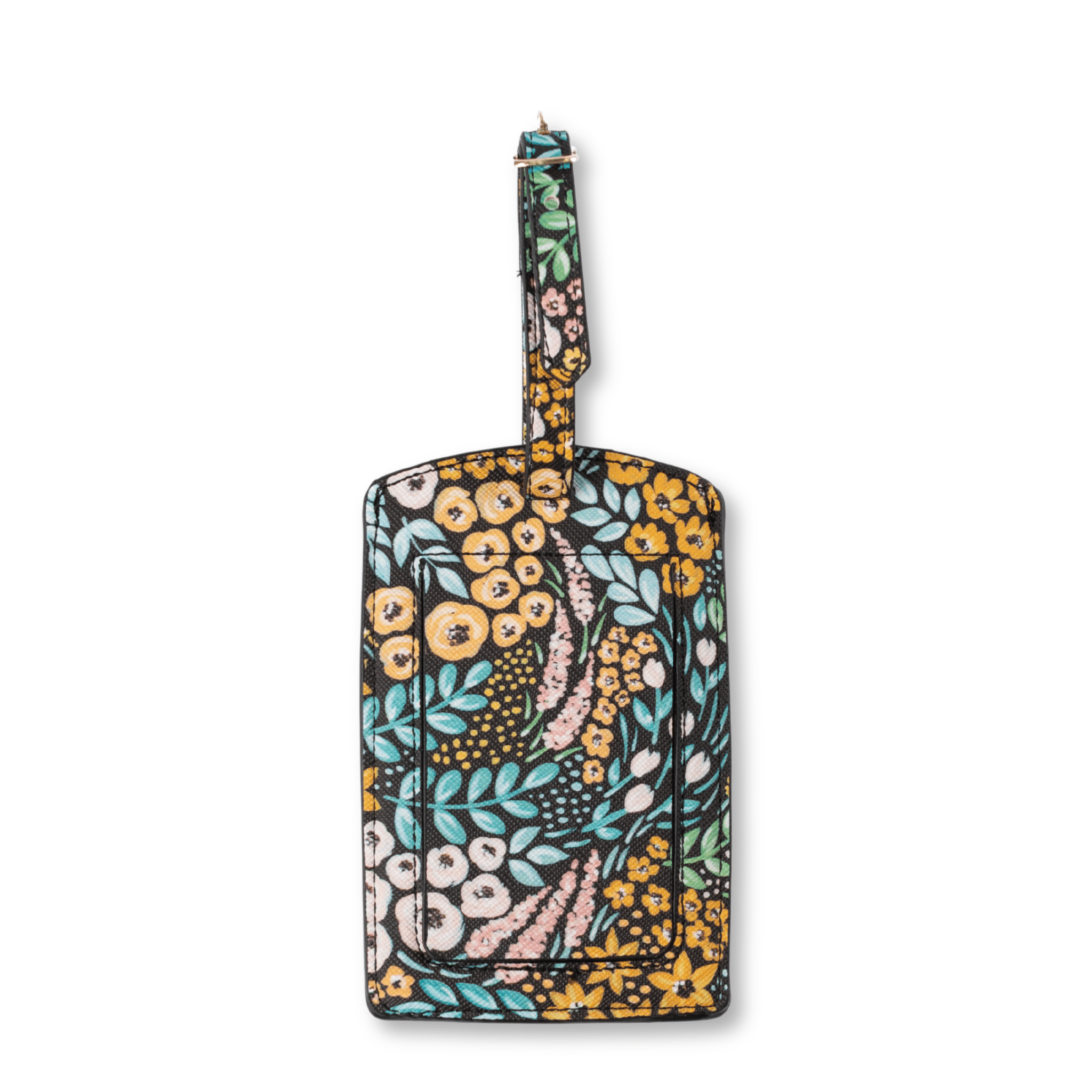 Black Floral Luggage Tag - From Me To You