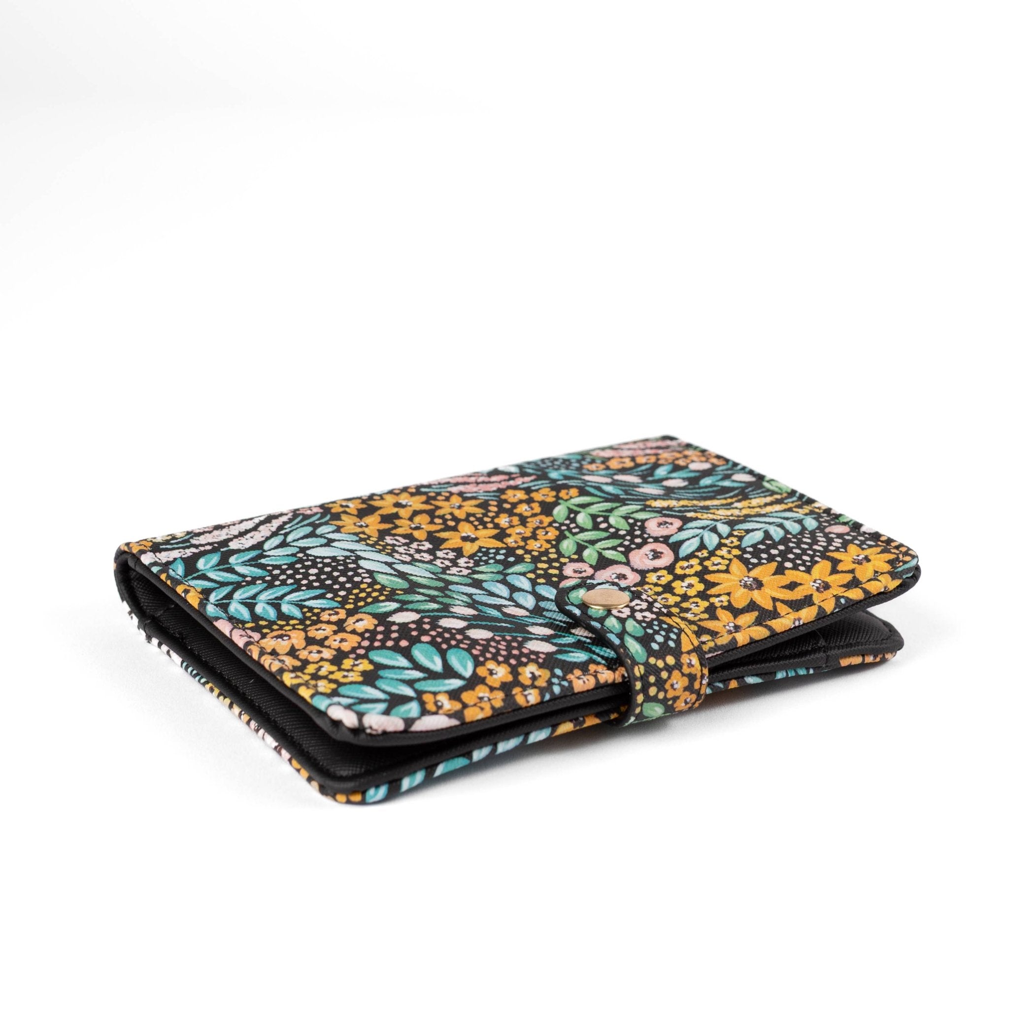 Black Floral Passport Cover - From Me To You