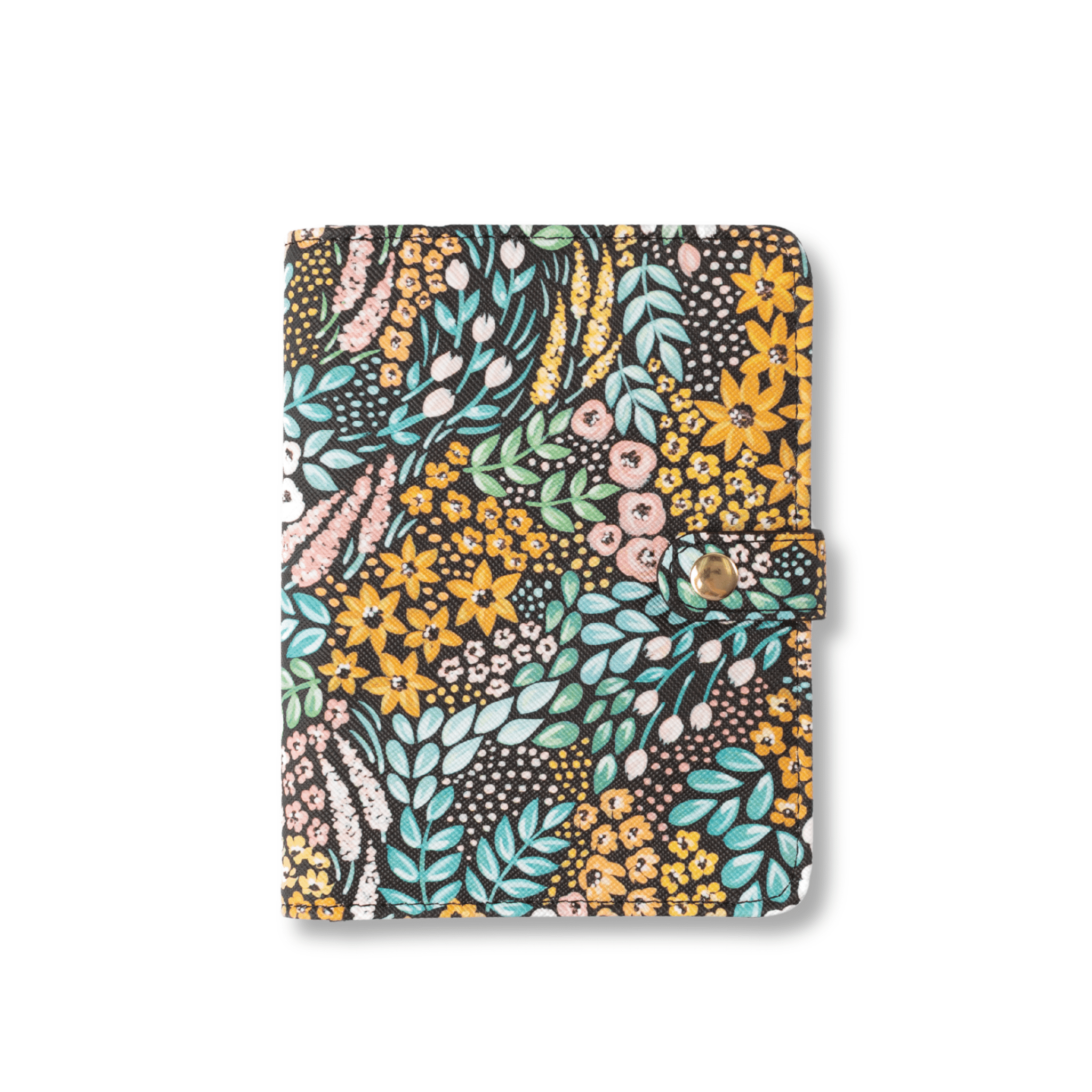 Black Floral Passport Cover - From Me To You