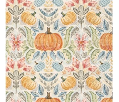 Boston International - Paper Cocktail Napkin/FALL TOILE PUMPKINS - From Me To You