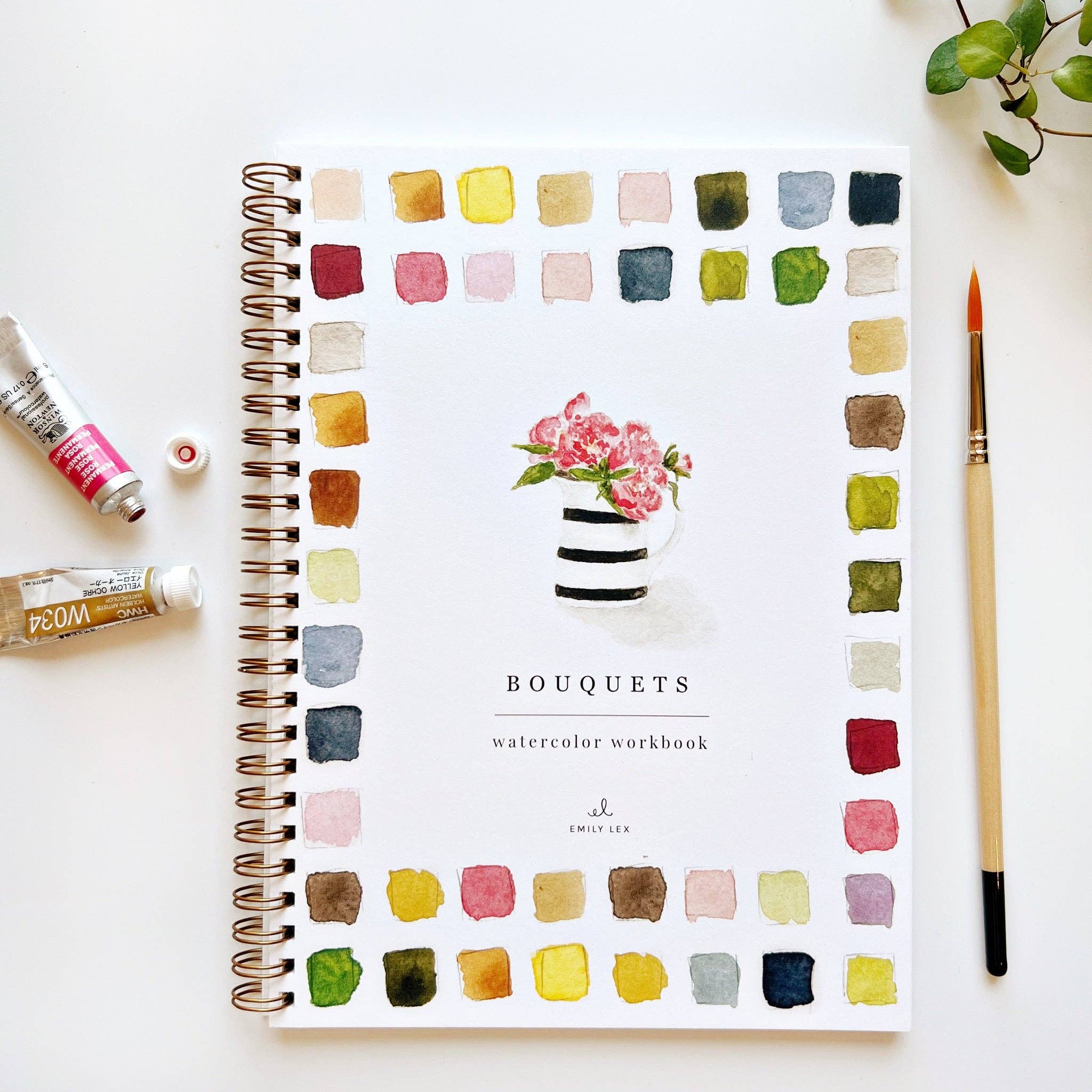 Bouquets watercolor workbook - From Me To You