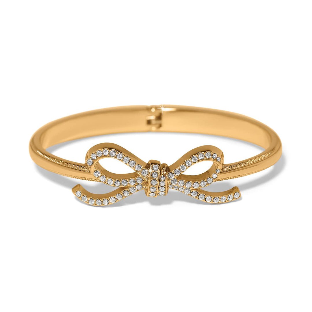 Brighton Illumina Bow Gold Hinged Bangle - From Me To You