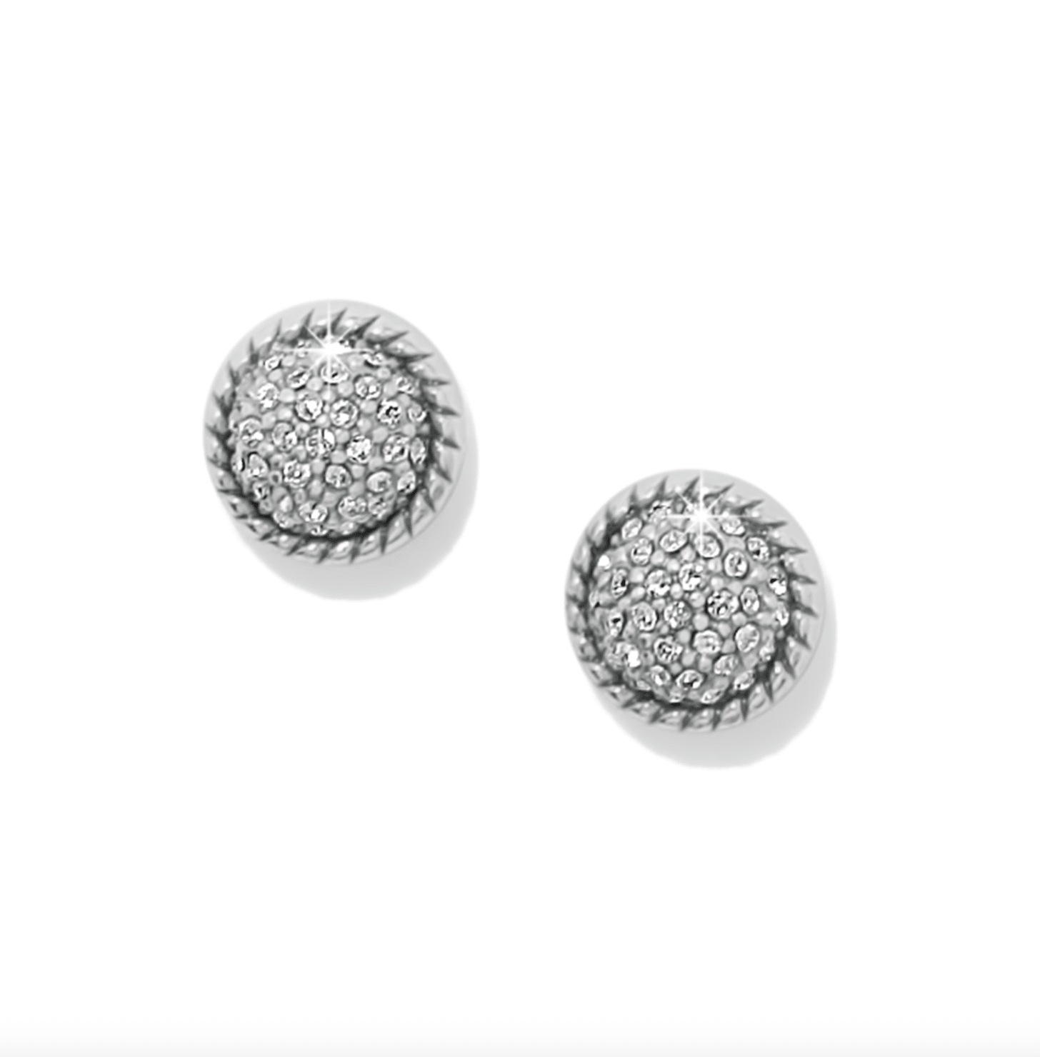Brighton Illumina Celeste Dome Post Earrings - Silver - From Me To You