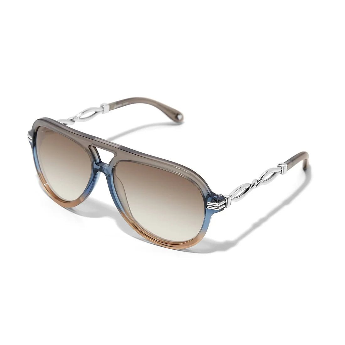 Brighton INTERLOK TWIST AVIATOR SUNGLASSES - From Me To You
