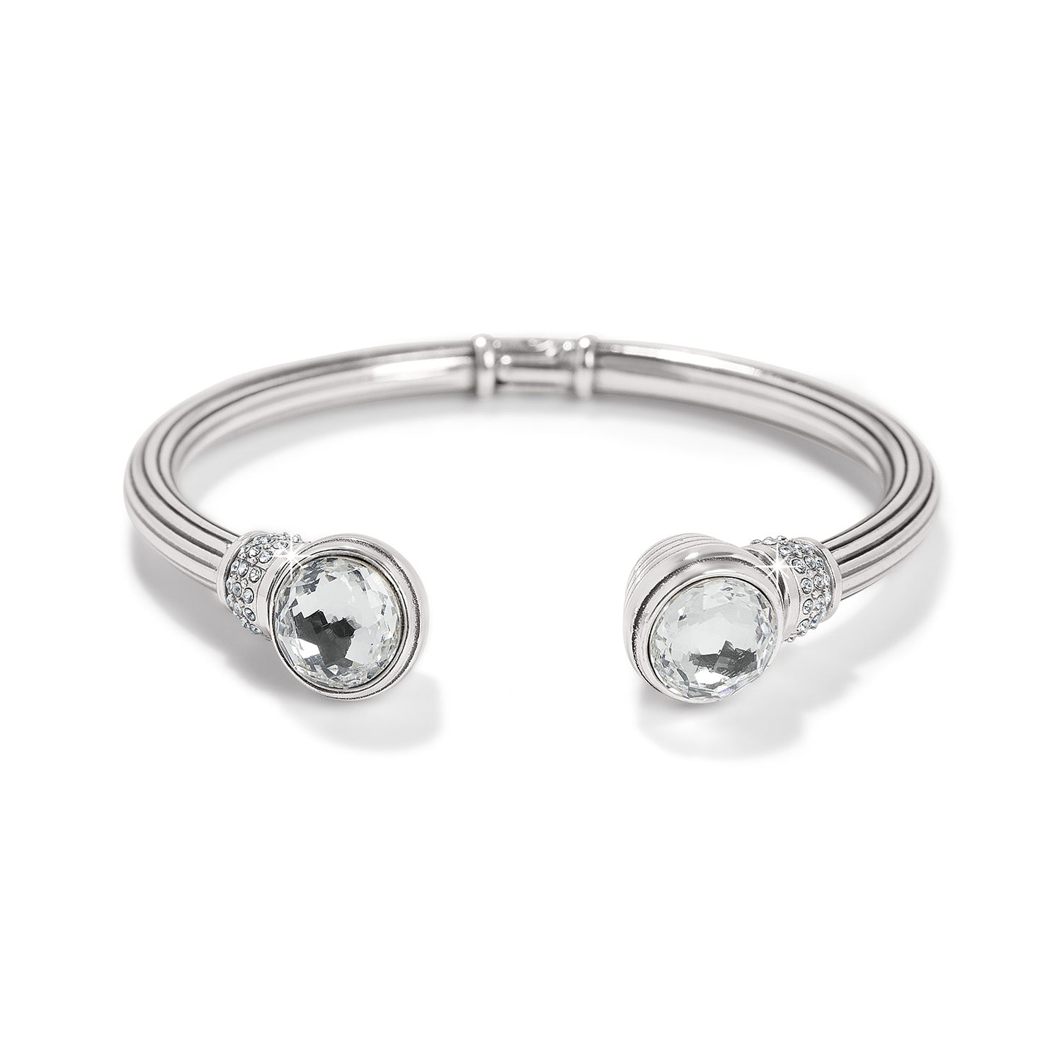 Brighton Meridian Aurora Petite Hinge Bangle - Silver - From Me To You
