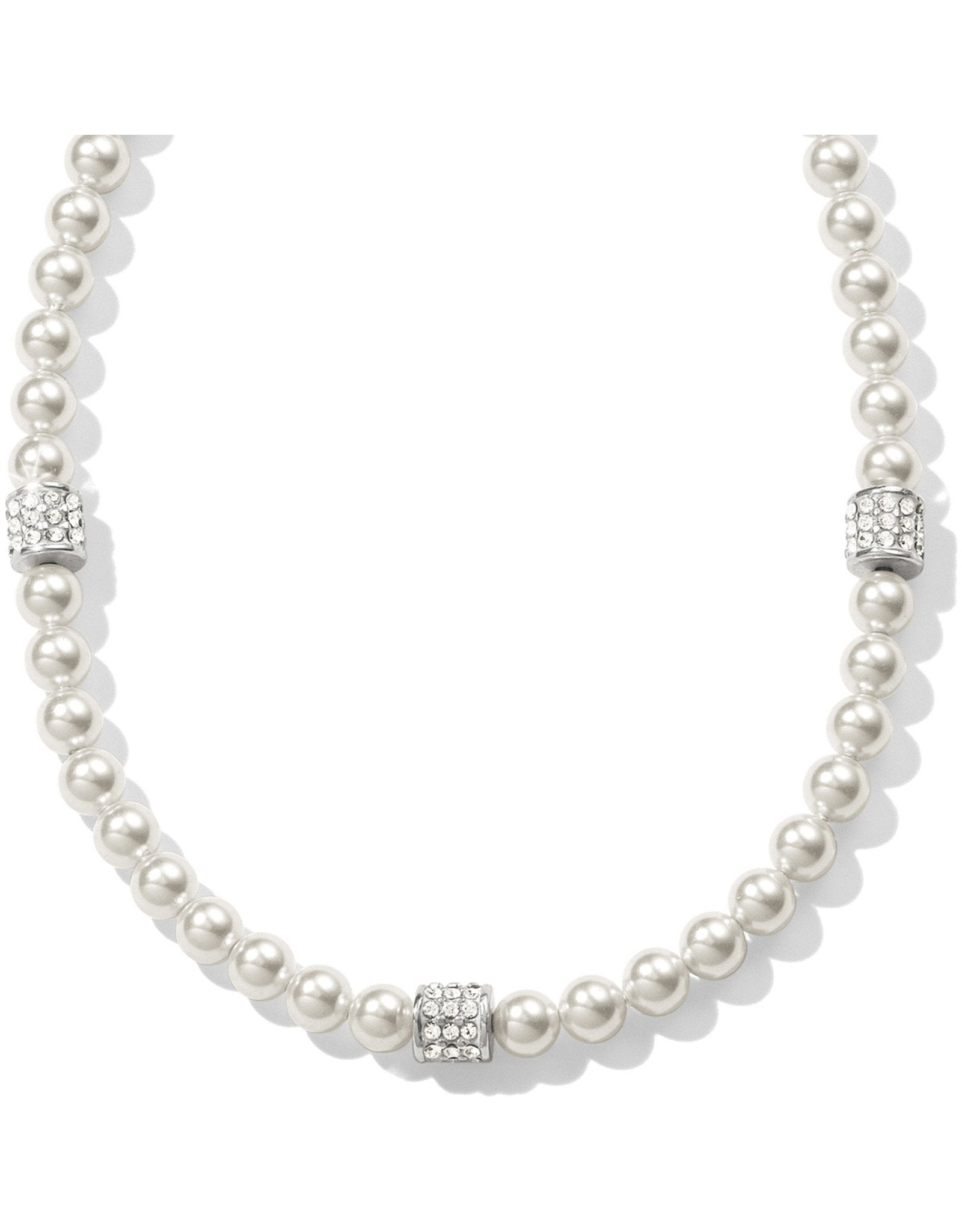 Brighton Meridian Petite Pearl Station Necklace - From Me To You