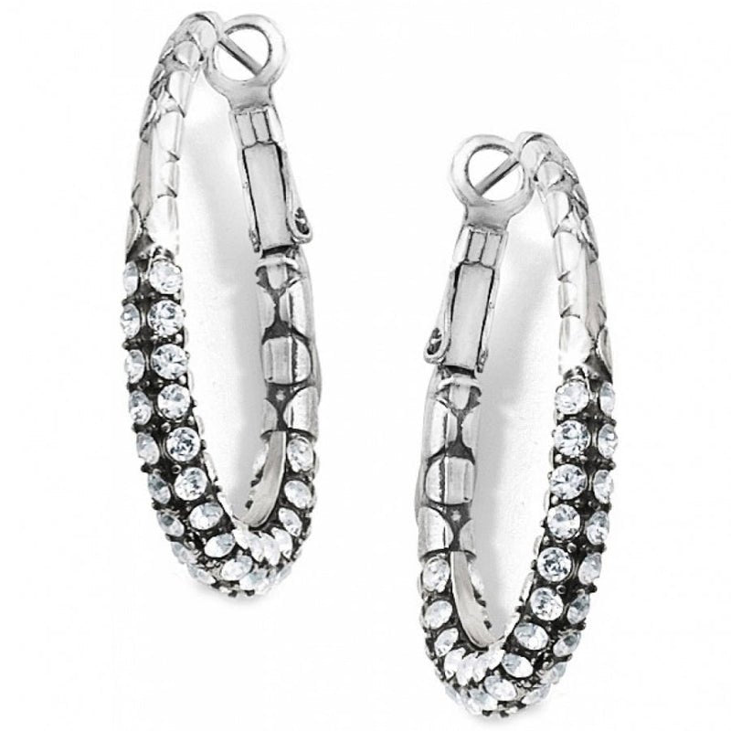 Brighton Pebble Pave Hoop Earrings - From Me To You