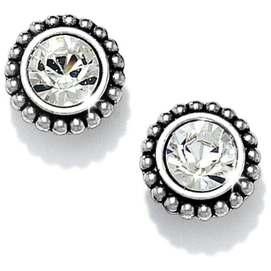 Brighton Silver/Stone Twinkle Large Post Earrings - From Me To You