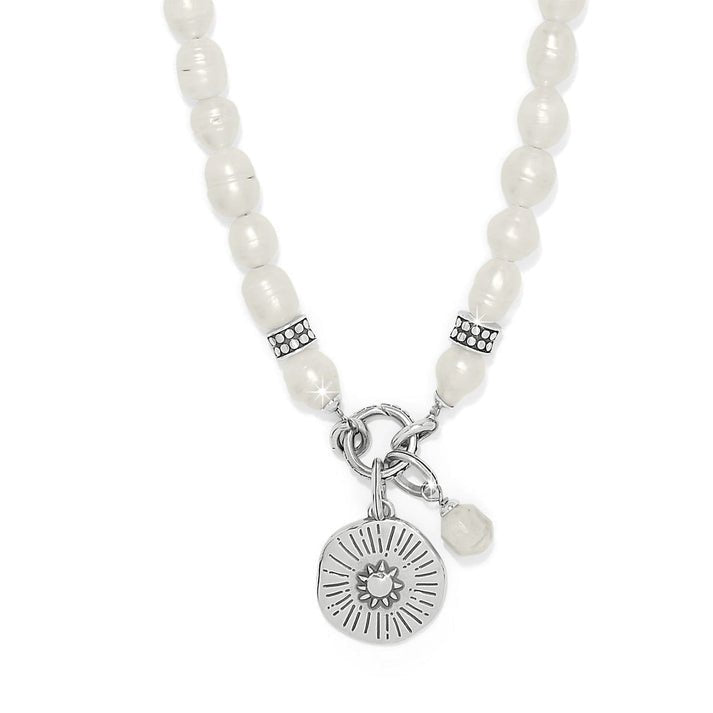 Brighton Token Charm Pearl Necklace - From Me To You