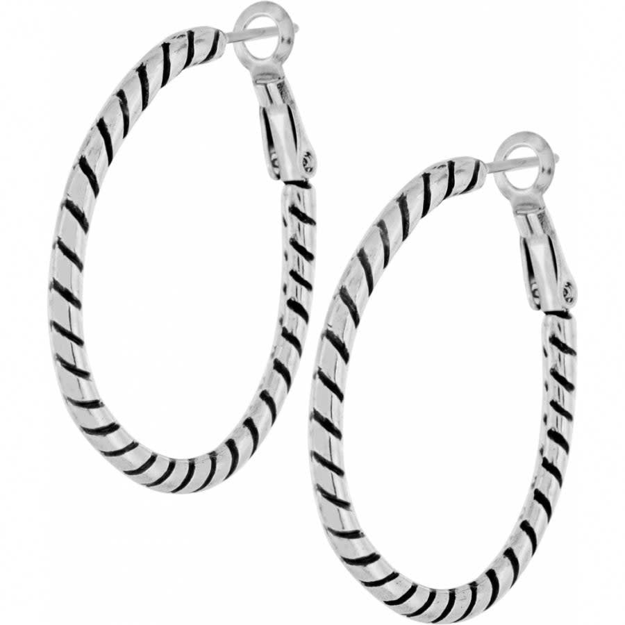 Brighton Twist Oval Hoop Charm Earrings - From Me To You