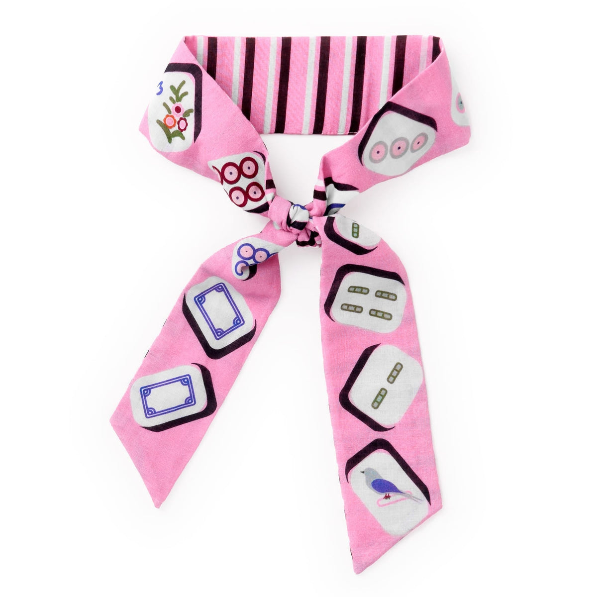 Camile Twilly Scarf Mahjong Print 36x2 - From Me To You