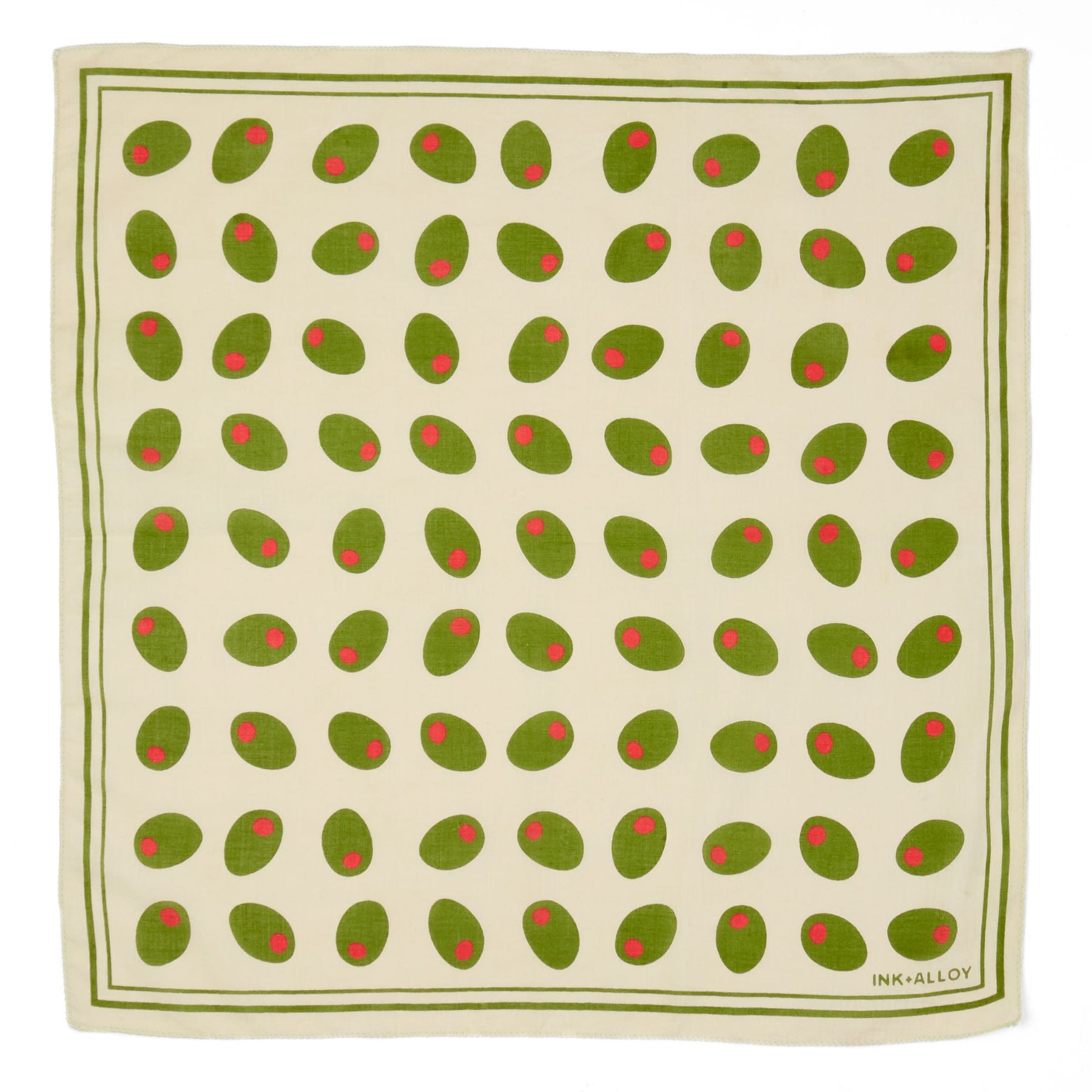Carson Olive Print Scarf 21x21 - From Me To You