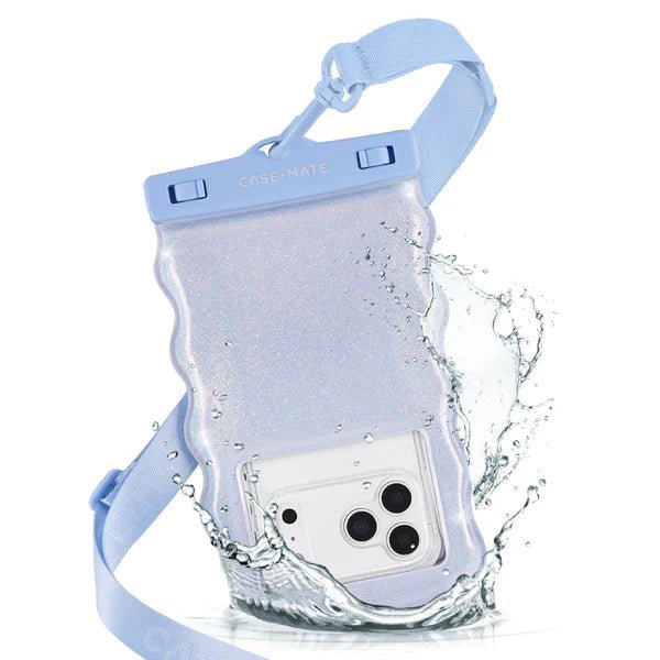 Case - Mate Wavy Waterproof Floating Pouch - Large - Blue Twinkle - From Me To You