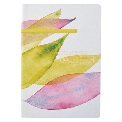 Christian Arts - Journal Flexcover w/Elastic Citrus Leaves - Courage Dear Heart - From Me To You