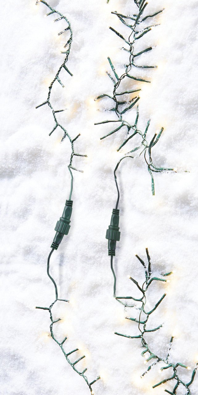 Connectable Cluster Garland Green Wire with 600 White Lights - From Me To You