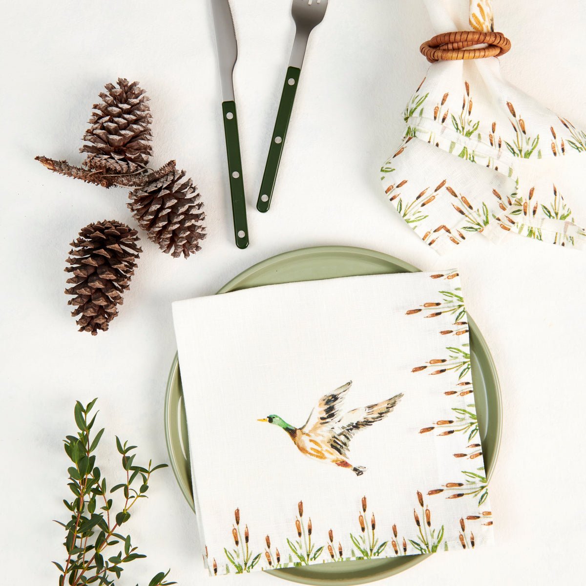 Darling Lemon-Duck Dinner Napkins (Set of 4) - From Me To You