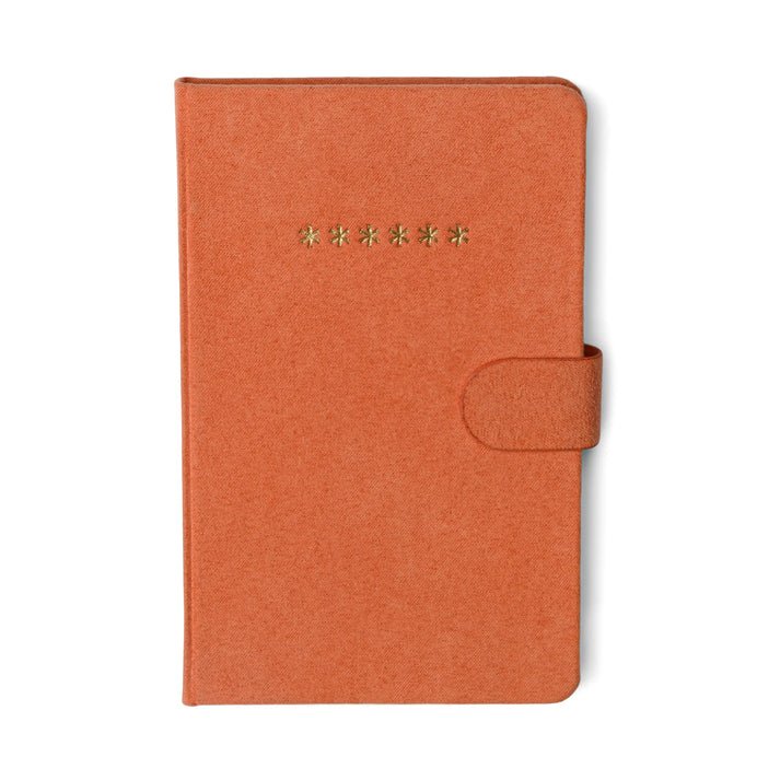 Designworks Mini Passwords Journal Asterisks - Orange - From Me To You