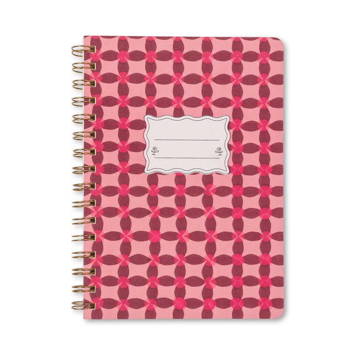 Designworks Mix Credit Small Twinwire Notebook - Pinwheel Pink - From Me To You