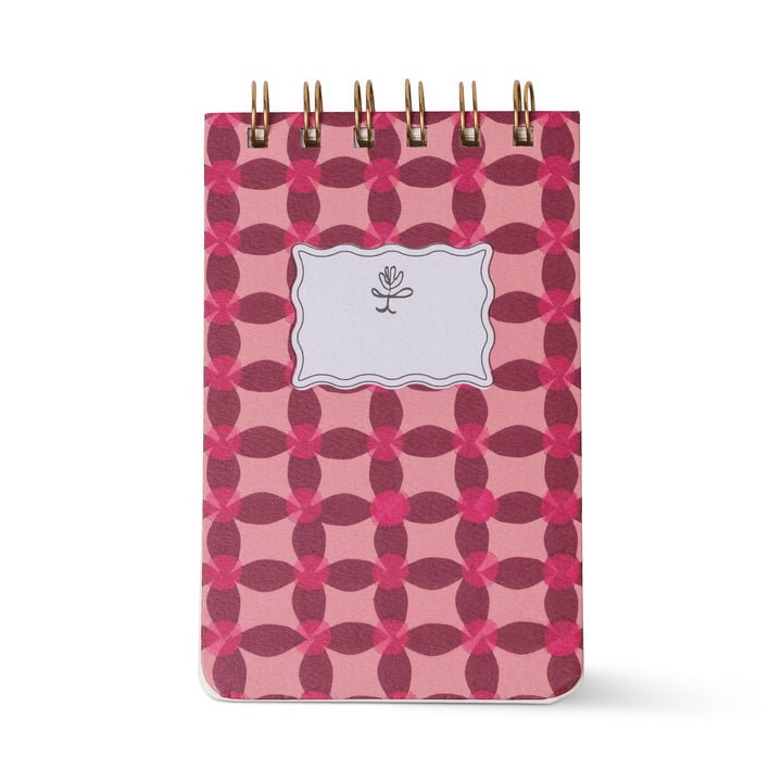 Designworks Mix Credit Twin Wire Notepad - Pinwheel Pink - From Me To You