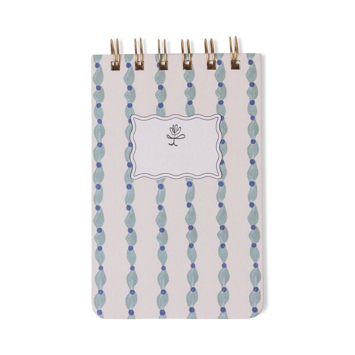 Designworks Mix Credit Twin Wire Notepad - Wavy Blue - From Me To You