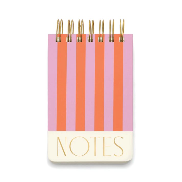 Designworks Twin Wired Chunky Notepad - Stripes - From Me To You
