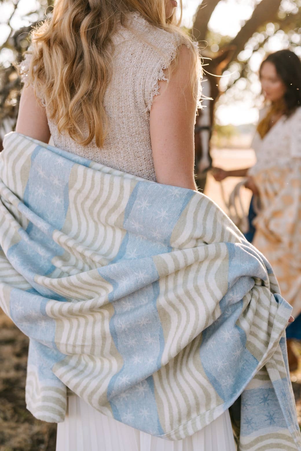 Dorothy Stripe Lightweight Blanket - From Me To You