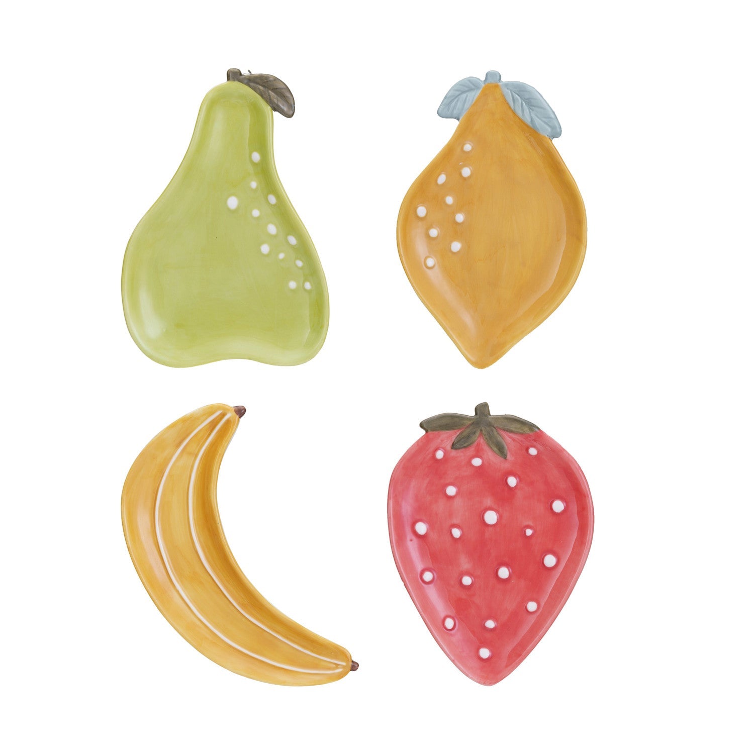 Embossed Stoneware Fruit Shaped Dish, 4 Styles © - From Me To You