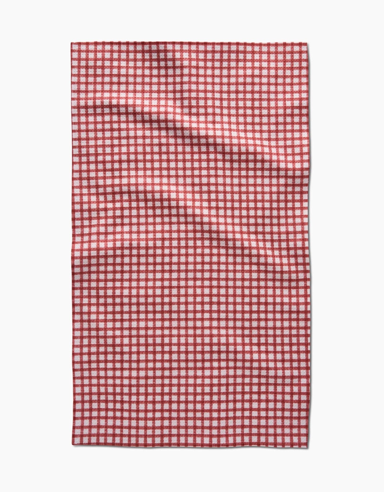 Fireside Plaid Red Tea Towel - From Me To You