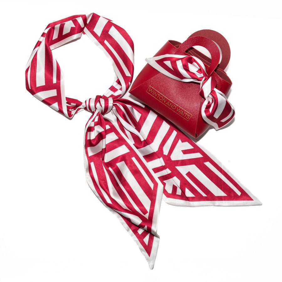 Game Day Accessory Scarf - Red & White - From Me To You