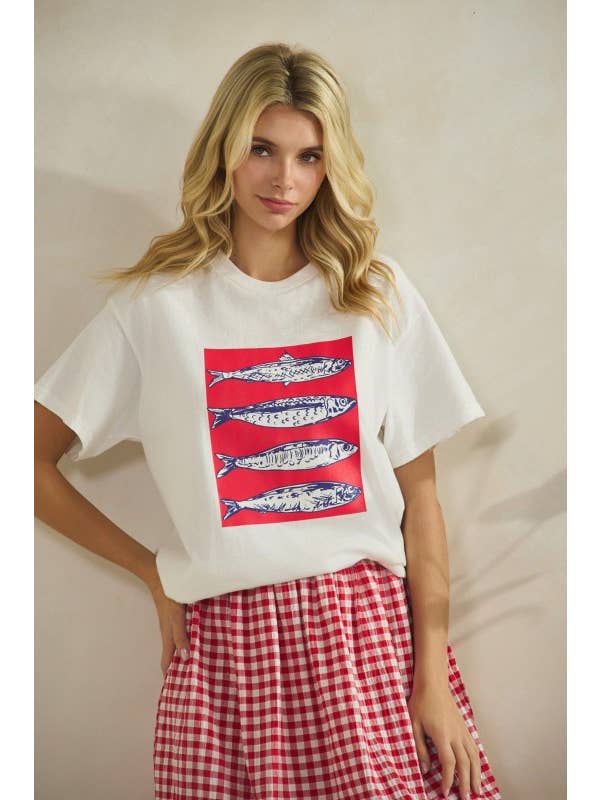 Gee Gee - Fish Graphic Tee - From Me To You