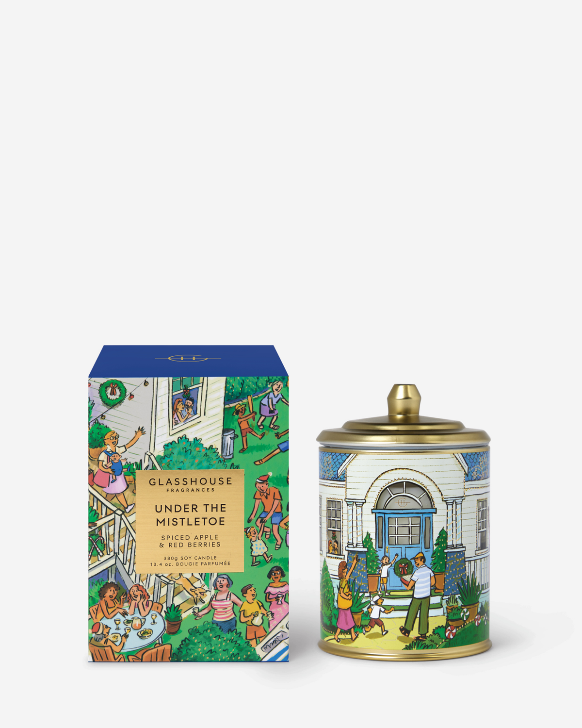 Glasshouse 13.4 oz. Christmas Candle 26 - Under the Mistletoe - From Me To You