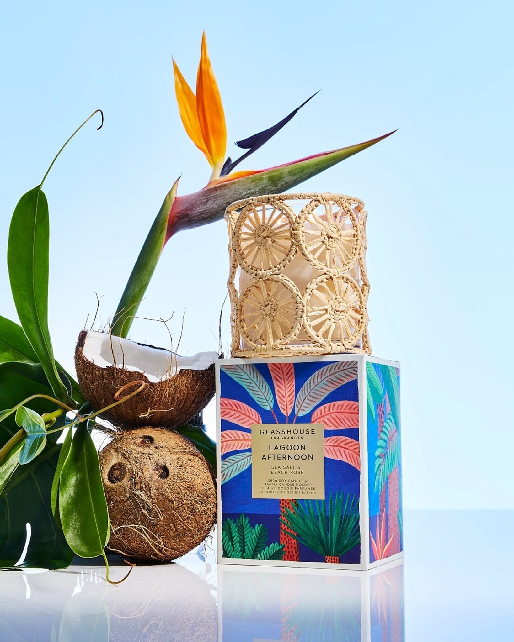 Glasshouse 13.4 oz. Lagoon Afternoon Candle - From Me To You