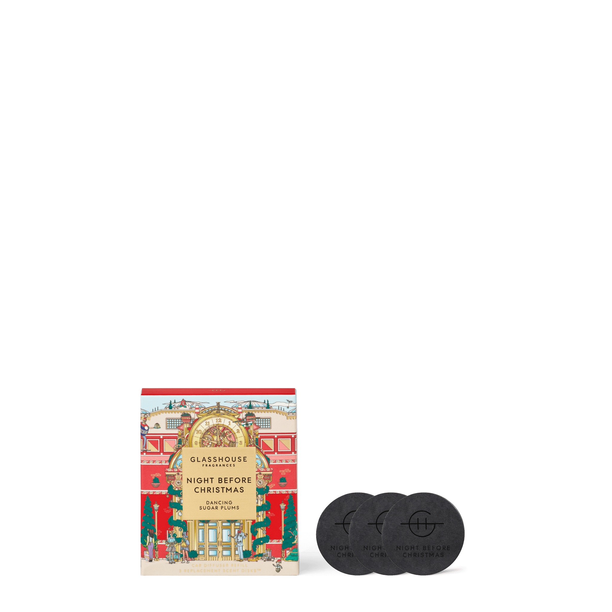 Glasshouse - GF 3 Replacement Scent Disks - Christmas - Night - X25 - From Me To You