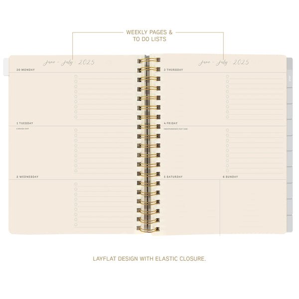 Graphique - Farmhouse Floral 6 x 8 18 - Month Hardbound Spiral Planner - From Me To You