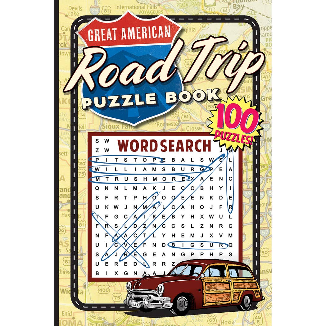 Great American Road Trip Puzzle Book (100 Puzzles) - From Me To You