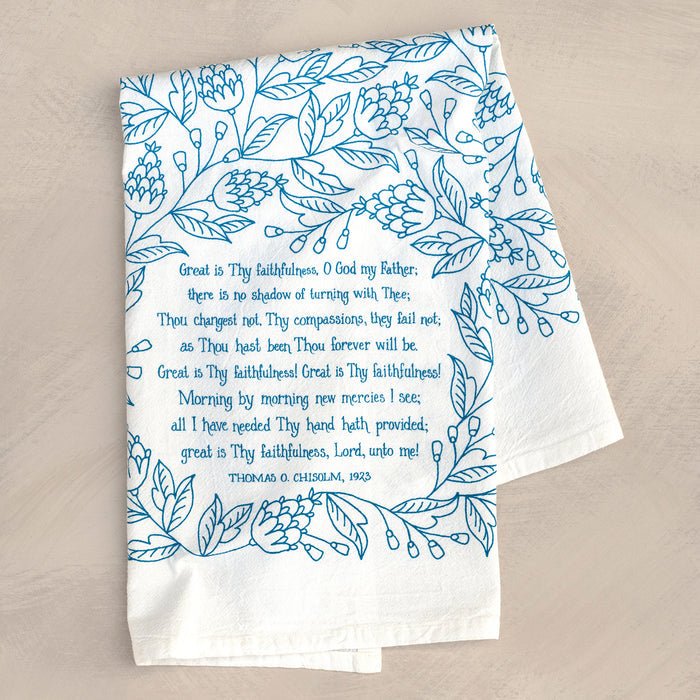 Great Is Thy Faithfulness Hymn Tea Towel - From Me To You