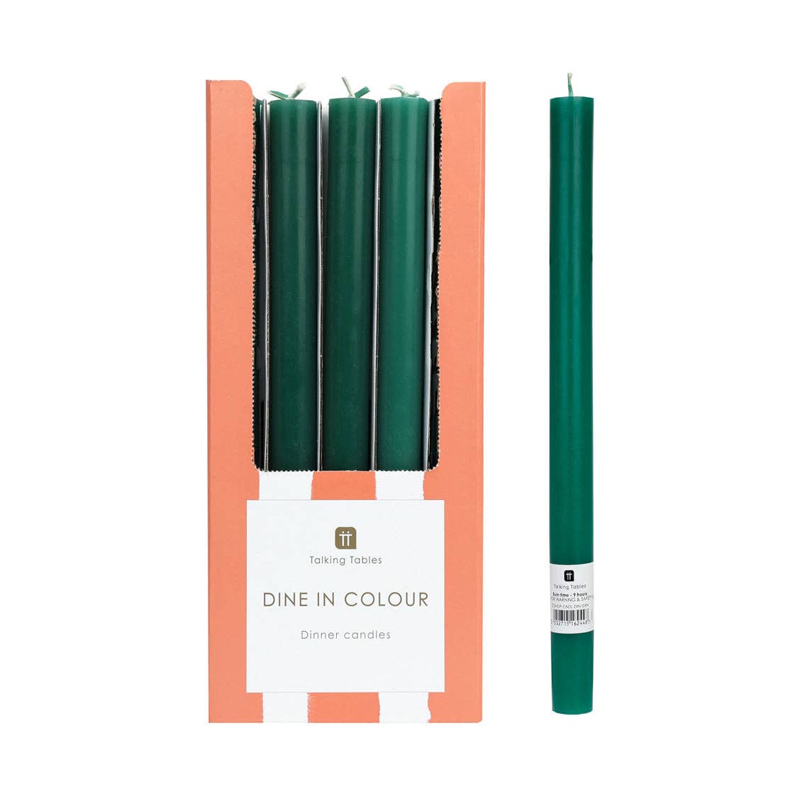 Green Taper Candles | 25 Candles | POS Unit | Christmas | - From Me To You