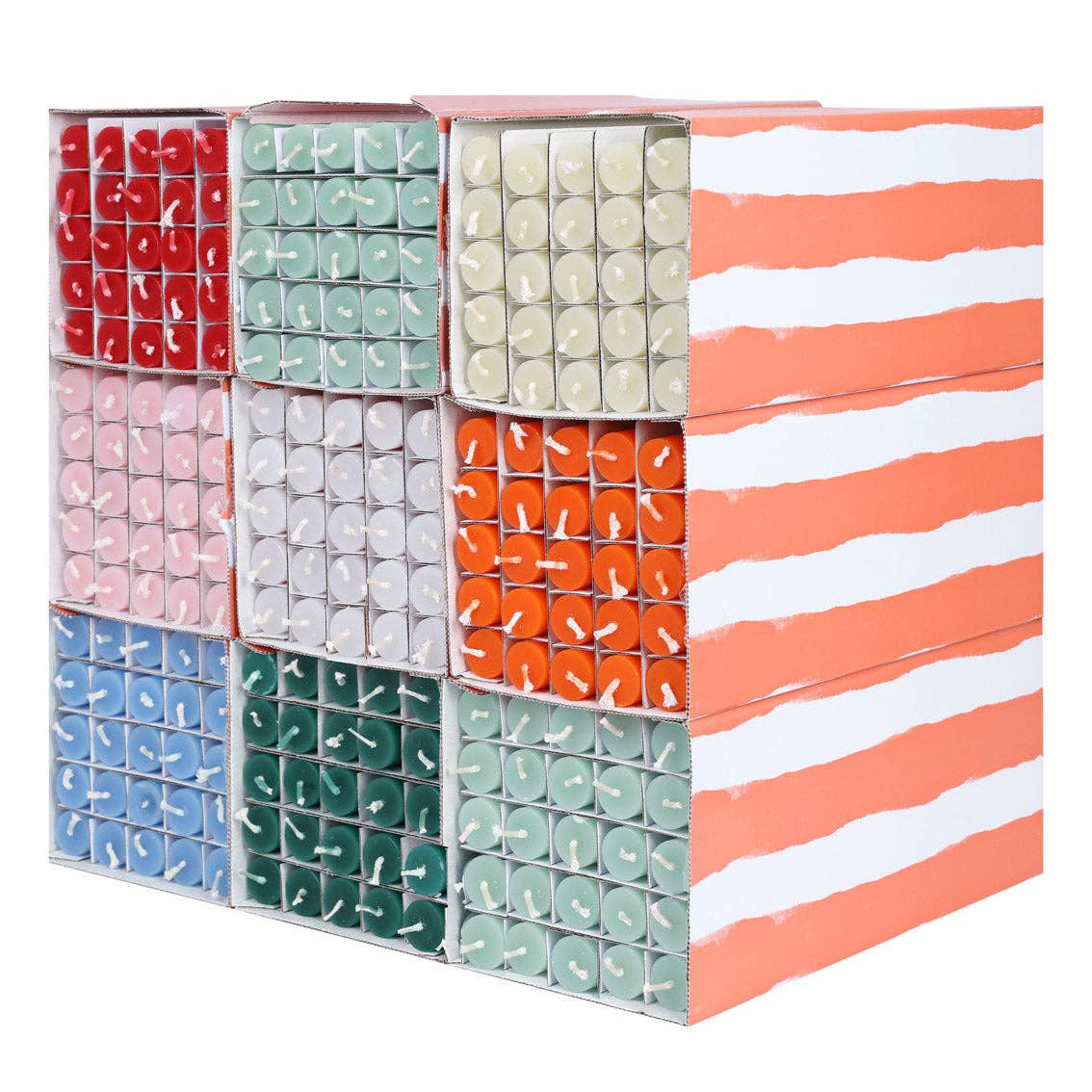 Green Taper Candles | 25 Candles | POS Unit | Christmas | - From Me To You